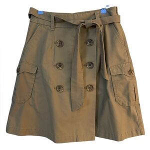 Gap cargo skirt belted tan cargo like new from 2009 !!! 4 petite